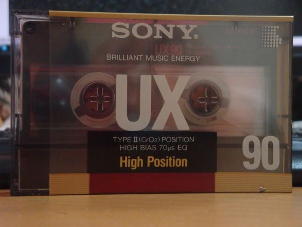 Аудиокассета Sony UX 90 (Японский рынок) (1988г.)