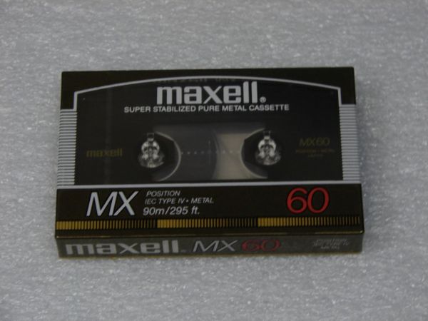 Аудиокассета Maxell MX 60 (EU) (1986 - 1987 г.)
