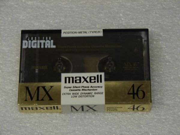Аудиокассета Maxell Metal MX 46 (JP) (1988 - 1989 г.)