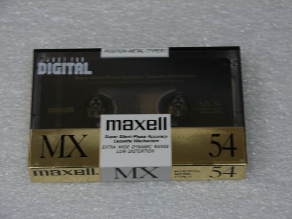 Аудиокассета Maxell Metal MX 54 (JP) (1988 - 1989 г.)