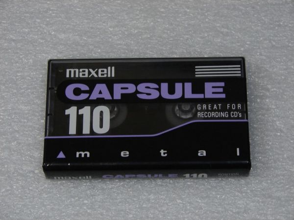 Аудиокассета Maxell Capsule Metal 110 (US) (1996 - 1997 г.)