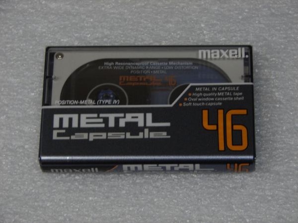 Аудиокассета Maxell Metal Capsule 46 (JP) (1991 - 1992 г.)