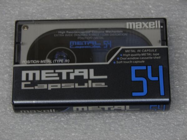 Аудиокассета Maxell Metal Capsule 54 (JP) (1991 - 1992 г.)