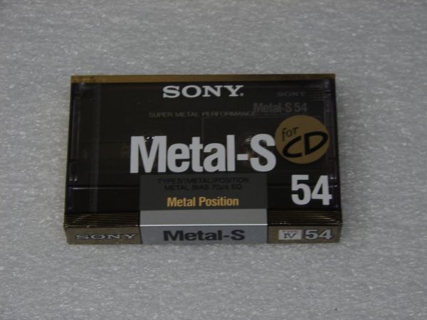 Аудиокассета SONY METAL-S 54 (JP) (1988 г.)