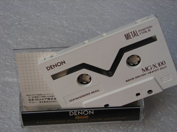 Аудиокассета DENON MG-X 100 (US) (1992 - 1993 г.)