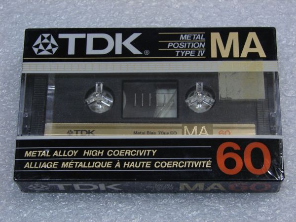 Аудиокассета TDK MA 60 (US) (1985 - 1986 г.)