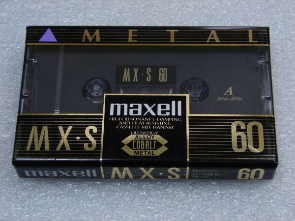 Аудиокассета Maxell MX-S 60 (US) (1992 - 1996 г.)