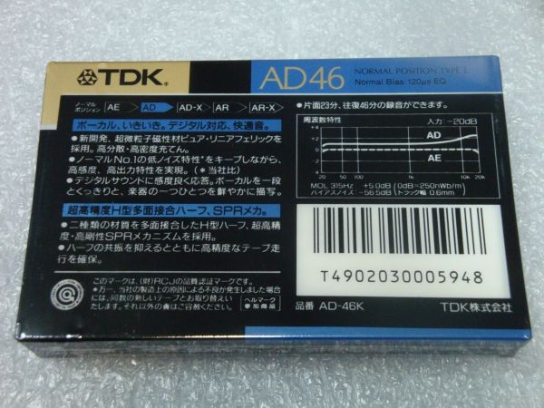 Аудиокассета TDK AD 46 (JP) (1988 - 1989 г.)