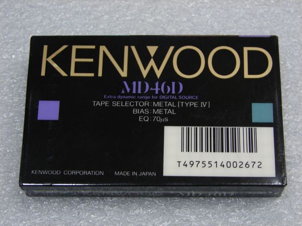 Аудиокассета Kenwood MD 46 (JP) (1987 - 1988 г.)