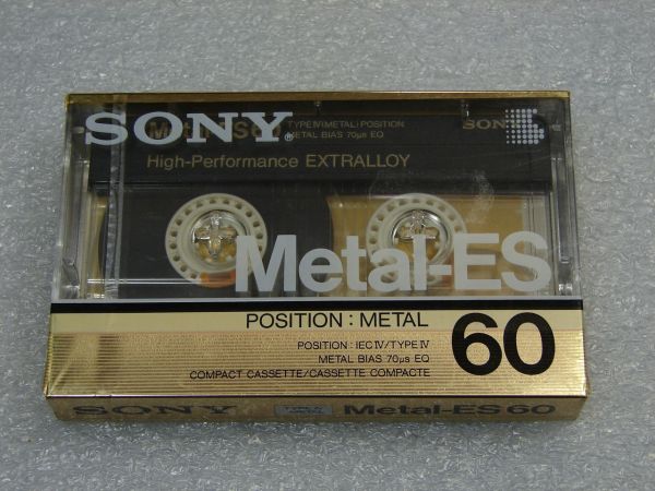 Аудиокассета SONY METAL-ES 60 (EU) (1986 - 1987 г.)