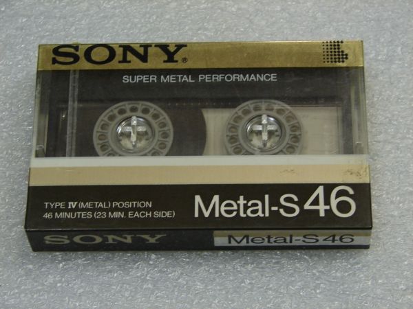 Аудиокассета SONY METAL-S 46 (JP) (1985 г.)