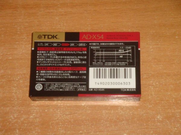 Аудиокассета TDK AD-X 54 (JP) (1989 г.)