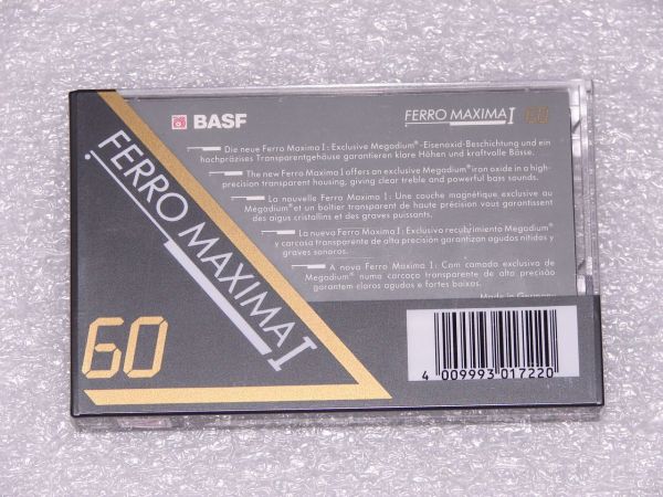 Аудиокассета BASF Ferro Maxima I 60 (EU) (1991 - 1993 г.)