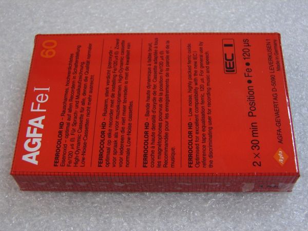 Аудиокассета Agfa Ferrocolor HD 60 (EU) (1982 - 1985 г.)
