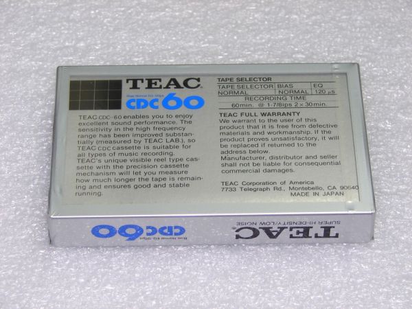 Аудиокассета TEAC CDC 60 (1983 г.)