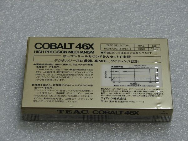 Аудиокассета TEAC COBALT 46X (1986 - 1987 г.)