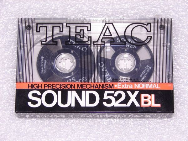 Аудиокассета Teac Sound 52Xbl (1986 - 1987 г.)