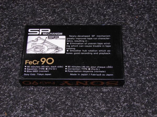 Аудиокассета SONY FeCr 90 (EU) (1978 - 1981 г.)