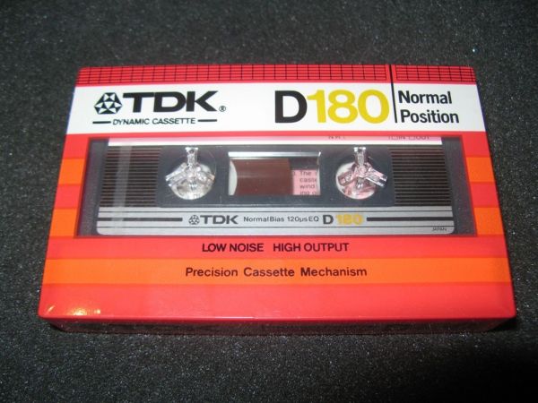 Аудиокассета TDK D 180 (US) (1982 - 1984 г.)