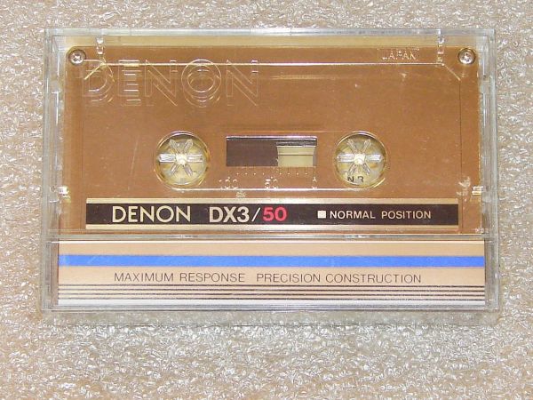 Аудиокассета Denon DX 3 50 GOLD (JP) (1983 - 1985 г.)