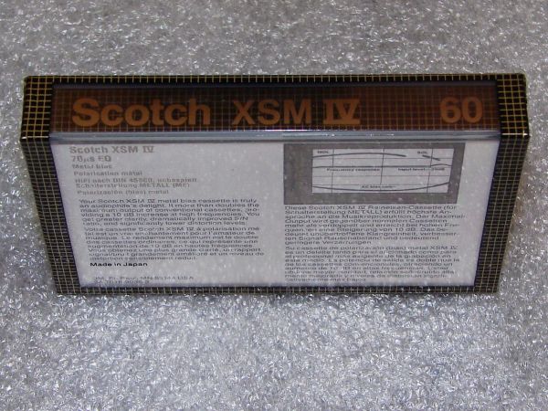 Аудиокассета Scotch XSMIV 60 (US) (1982 - 1986 г.)