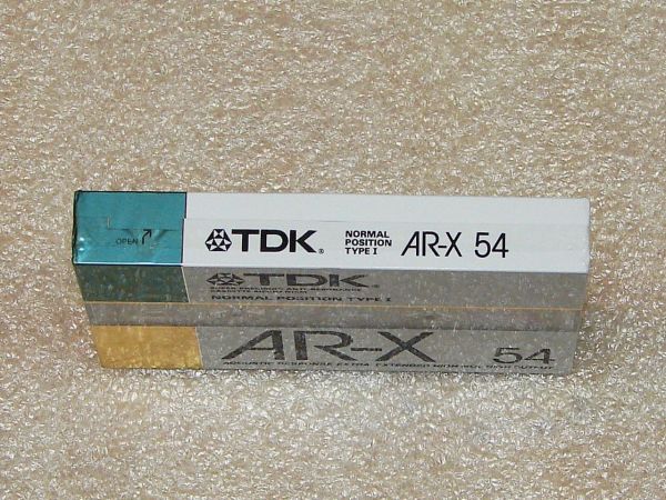 Аудиокассета TDK AR-X 54 (JP) (1987 - 1988 г.)