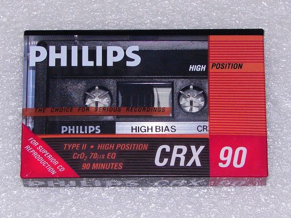 Аудиокассета Philips CRX 90 (US) (1987 - 1988 г.)