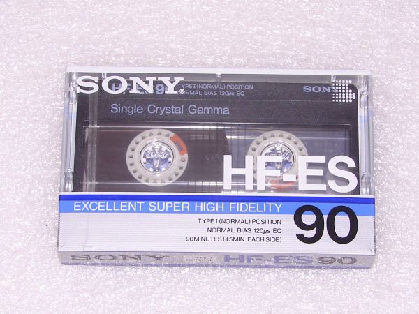 Аудиокассета SONY HF-ES 90 (JP) (1986 - 1987 г.)