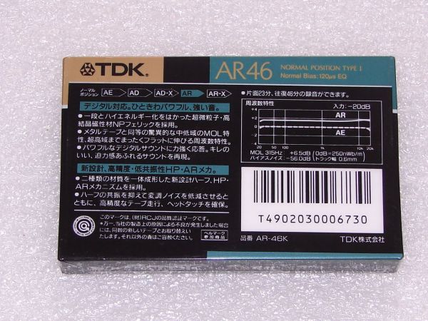Аудиокассета TDK AR 46 (JP) (1988 - 1989 г.)