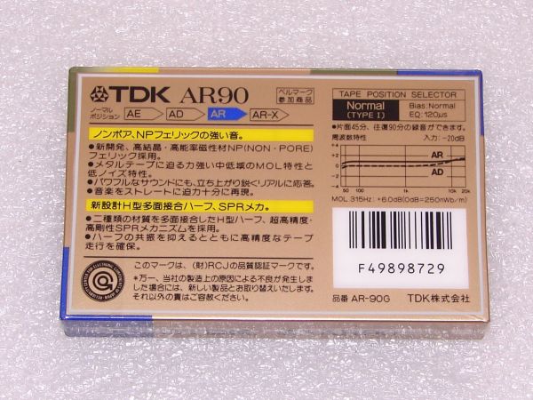 Аудиокассета TDK AR 90 (JP) (1987 - 1988 г.)
