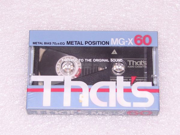 Аудиокассета That's MG-X 60 (EU) (1987 - 1988 г.)