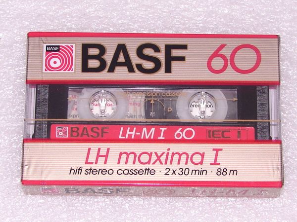 Аудиокассета Basf LH maxima I 60 (EU) (1985 - 1987 г.)