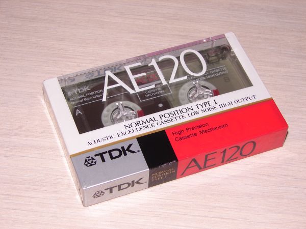 Аудиокассета TDK AE 120 (JP) (1991 г.)