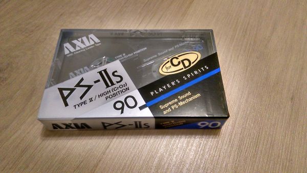 Аудиокассета AXIA PS-IIs 90 (JP) (1988 г.)
