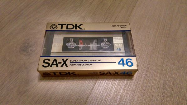 Аудиокассета TDK SA-X 46 (JP) (1985 - 1986 г.)