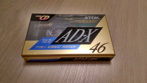 Аудиокассета TDK AD-X 46 (JP) (1990 - 1991 г.)