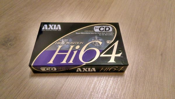 Аудиокассета AXIA Hi 64 (JP) (1990 - 1991 г)