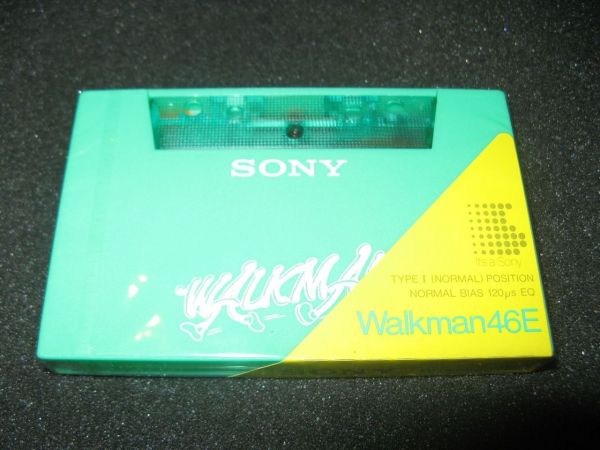 Аудиокассета SONY Walkman 46E green (JP) (1984 г.)