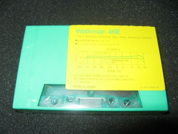 Аудиокассета SONY Walkman 46E green (JP) (1984 г.)