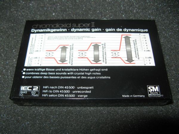 Аудиокассета BASF Chromdioxid SuperII 90 (EU) (1981 г.)