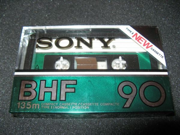 Аудиокассета SONY BHF 90 metallic (US) (1982 -1984 г.)