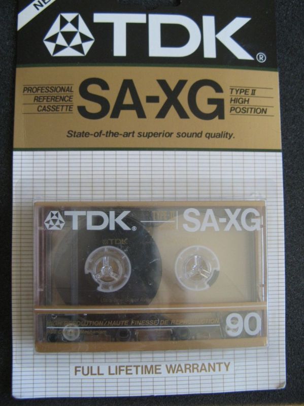 Аудиокассета TDK SA-XG 90 (US) (1985 - 1986 г.)