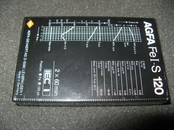 Аудиокассета Agfa SuperFerro HDX 120 (1982 - 1985 г.)
