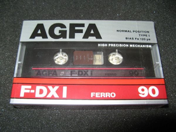 Аудиокассета AGFA F-DX I 90 (1987 - 1989 г.)