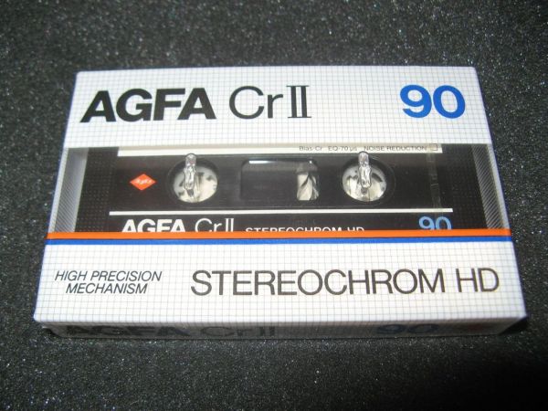 Аудиокассета Agfa StereoChrom HD 90 (1982 - 1985 г.)
