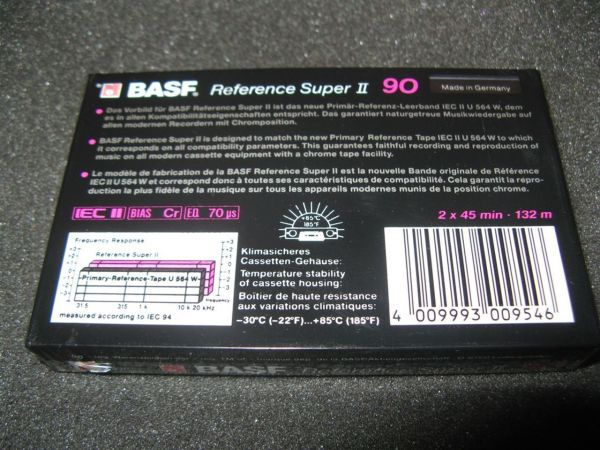 Аудиокассета BASF Reference Super II 90 (EU) (1988 - 1989 г.)