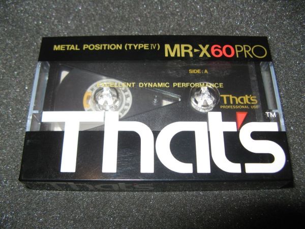 Аудиокассета That's MR-X 60 (EU) (1989 г.)