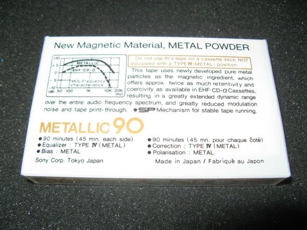 Аудиокассета Sony Metallic 90 (EU) (1978 - 1981г.)