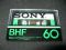 Аудиокассета Sony BHF 60 (EU) (1978 - 1981 г.)