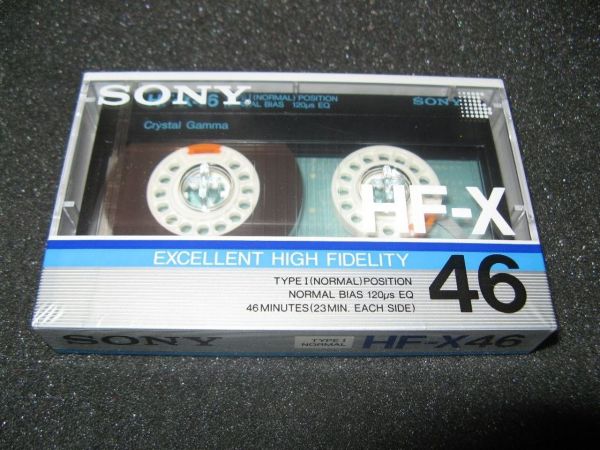 Аудиокассета Sony HF-X 46  (JP) (1986 - 1987г.)